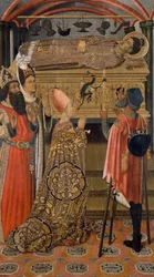 Prinzessin Eudoxia vor dem Grab des Heiligen Stephanus